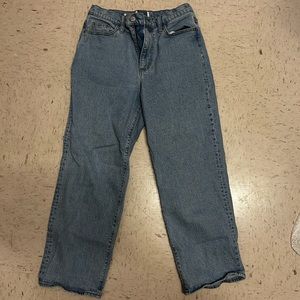 Universal thread light blue high waisted stretchy denim mom jeans